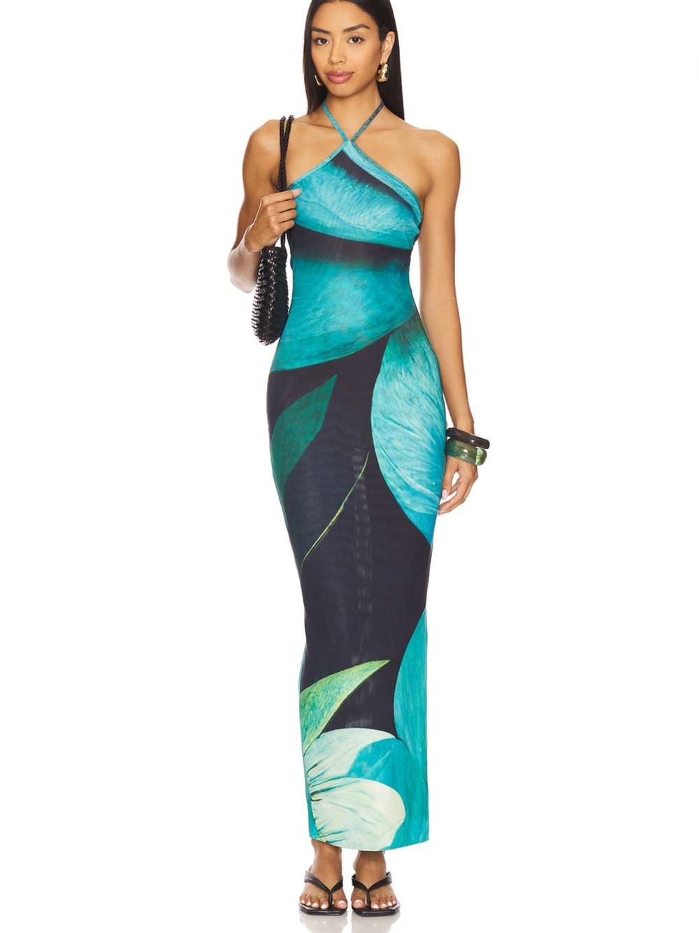 Farai London Dalia halter neck dress